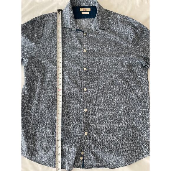 Penguin by Munsingwear Long Sleeve button up Mushroom print Heritage Slim Fit - Picture 7 of 7